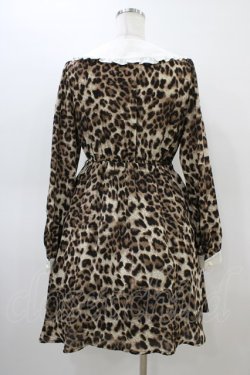 画像2: Jamie エーエヌケー / レオパードワンピース M ブラウン H-26-03-07-1034-LO-OP-NS-ZH