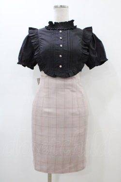 画像1: EATME / シャーリングネックコンビワンピース M ブラック/ピンク H-26-03-07-1037-LO-OP-NS-ZH