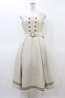 画像1: Kurumi Collaboration / マリンアカデミアジャンパースカート M 生成り H-26-03-07-1041-GO-OP-NS-ZH