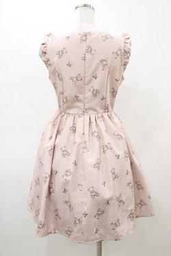 画像2: Ank Rouge / テディベアジャンパースカート M ピンク H-26-03-07-1045-CA-OP-NS-ZH