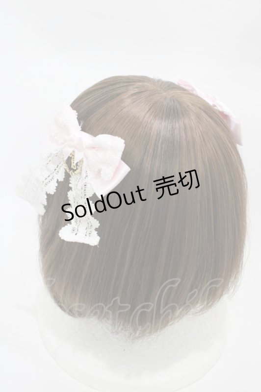 画像2: BABY,THE STARS SHINE BRIGHT / シェリルレーシィリボンクリップ  ピンク H-26-03-07-1001-BA-AC-NS-ZH (2)