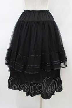 画像2: PINK HOUSE / チュール重ねスカート Free ブラック H-26-03-07-1049-LO-SK-NS-ZH