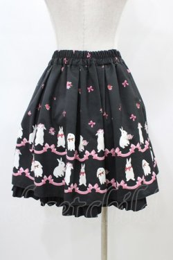 画像2: Ank Rouge / FluffyBunnyツインリボンスカート M ブラック H-26-03-07-1050-CA-SK-NS-ZH