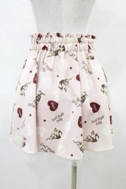 画像2: Ank Rouge / ハートラビットプリントスカート M ピンク H-26-03-07-1051-CA-SK-NS-ZH