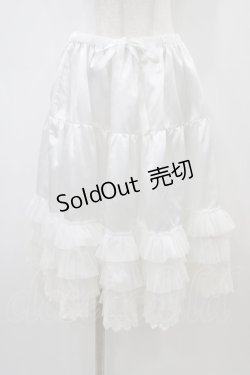 画像1: BABY,THE STARS SHINE BRIGHT / レースフリルペチコート Free 白 H-26-03-07-1052-BA-SK-NS-ZH