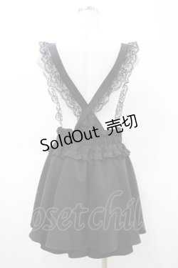 画像2: NOEMIE / レースアップサス付きスカパン M ブラック H-26-03-07-1055-LO-SK-NS-ZH