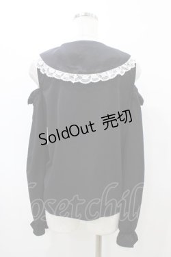 画像2: MA*RS / クロスチャームZIPブラウス Free ブラック H-26-03-07-1058-EL-BL-NS-ZH