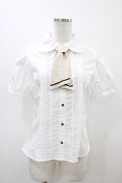 画像1: Kurumi Collaboration / マリンアカデミアブラウス M 白/生成り H-26-03-07-1060-GO-BL-NS-ZH