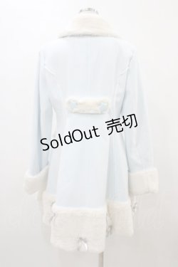 画像2: DearMyLove / お月様ブローチコート LL サックス H-26-03-07-1066-EL-CO-NS-ZH