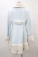 画像2: DearMyLove / お月様ブローチコート LL サックス H-26-03-07-1066-EL-CO-NS-ZH (2)