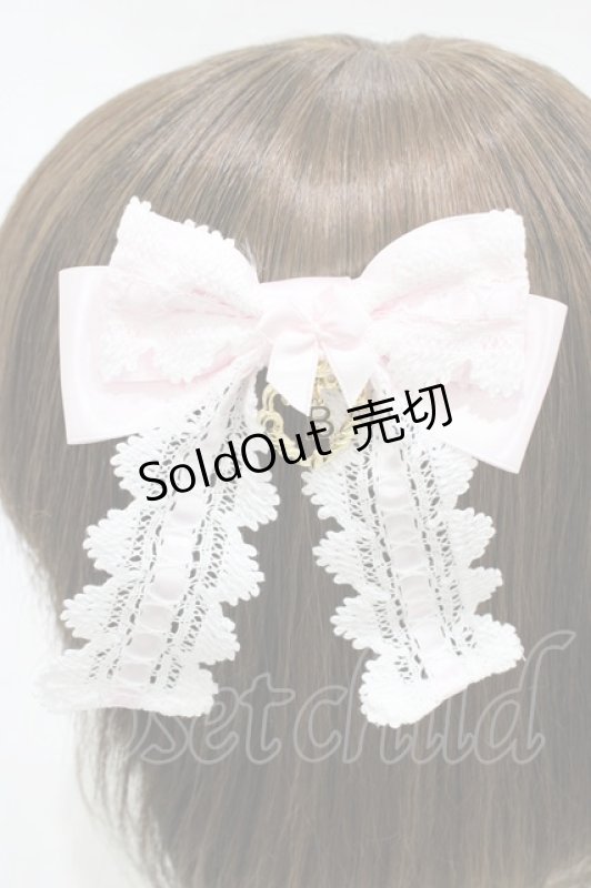 画像3: BABY,THE STARS SHINE BRIGHT / シェリルレーシィリボンクリップ  ピンク H-26-03-07-1001-BA-AC-NS-ZH (3)