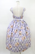 画像2: Enchantlic Enchantilly / おやすみ猫ちゃんジャンパースカート+ナイトキャップ 大きいサイズ ライラック H-26-03-07-1010-LO-OP-NS-ZH (2)