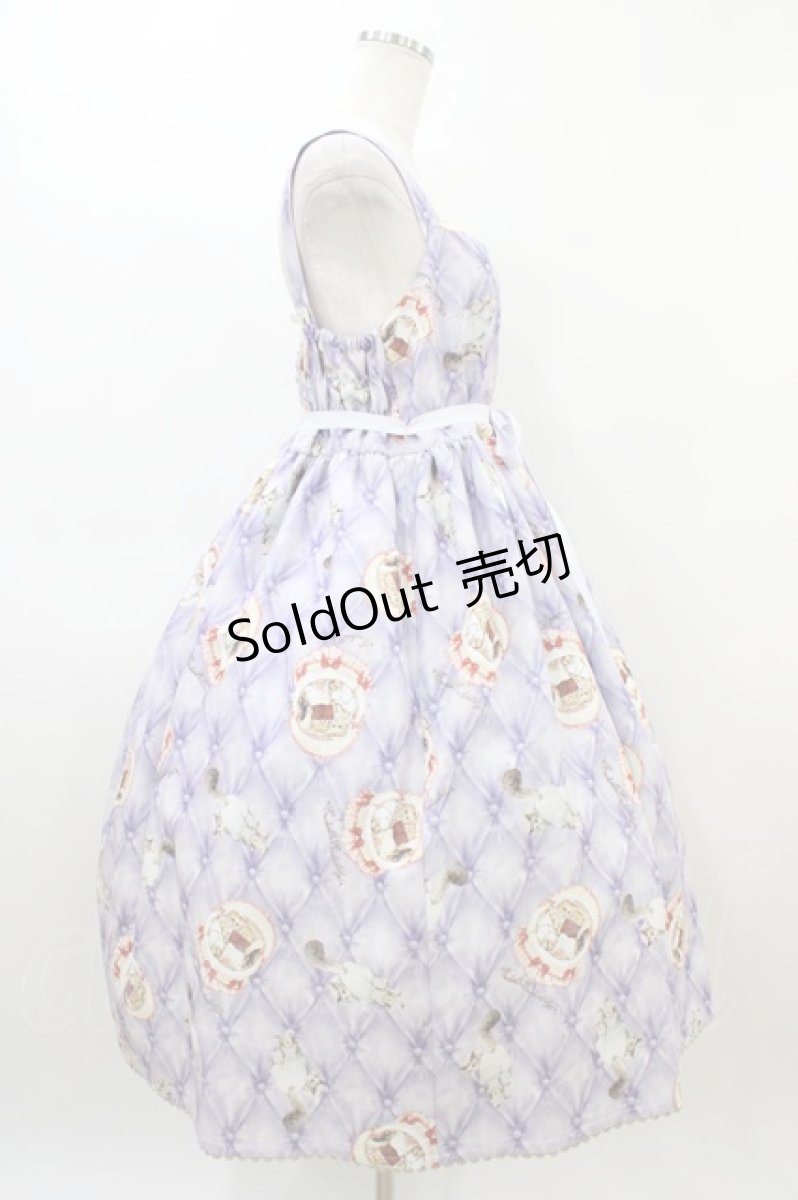 画像3: Enchantlic Enchantilly / おやすみ猫ちゃんジャンパースカート+ナイトキャップ 大きいサイズ ライラック H-26-03-07-1010-LO-OP-NS-ZH (3)