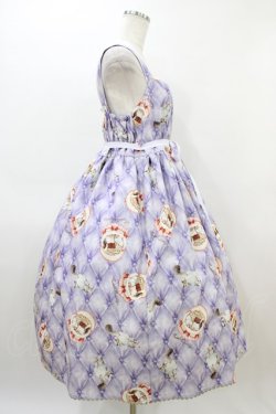 画像3: Enchantlic Enchantilly / おやすみ猫ちゃんジャンパースカート+ナイトキャップ 大きいサイズ ライラック H-26-03-07-1010-LO-OP-NS-ZH