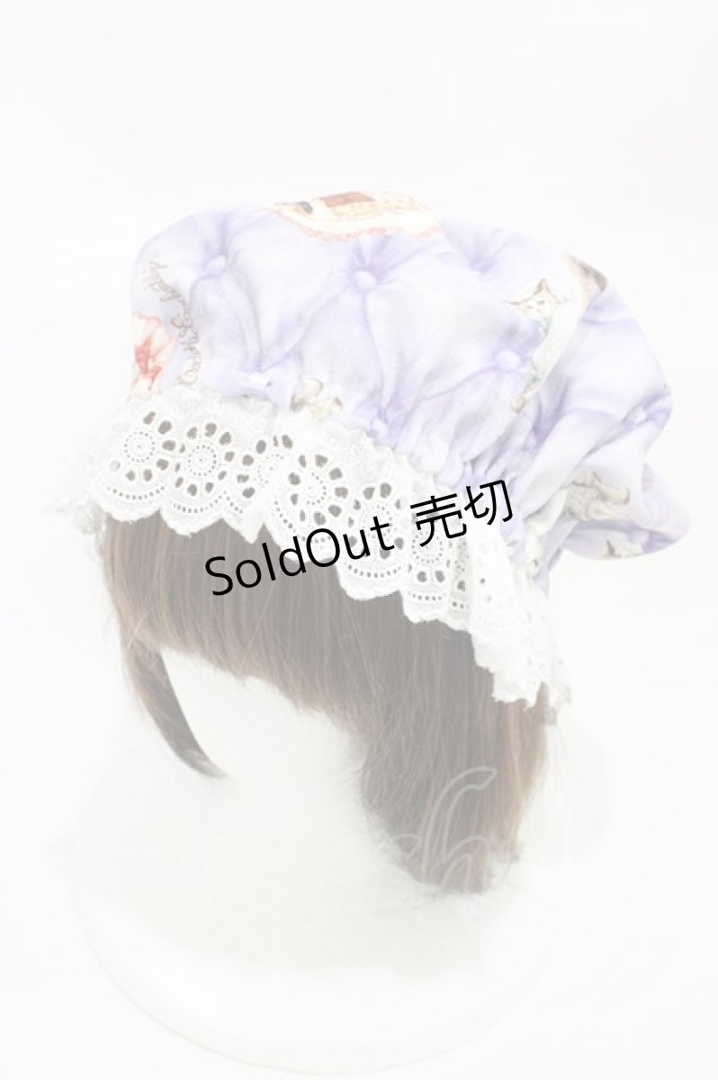 画像6: Enchantlic Enchantilly / おやすみ猫ちゃんジャンパースカート+ナイトキャップ 大きいサイズ ライラック H-26-03-07-1010-LO-OP-NS-ZH (6)