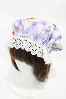 画像6: Enchantlic Enchantilly / おやすみ猫ちゃんジャンパースカート+ナイトキャップ 大きいサイズ ライラック H-26-03-07-1010-LO-OP-NS-ZH