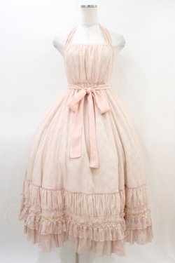 画像1: Victorian maiden / エレガントレーシーホルターネックドレス Free ピンク H-26-03-07-1012-CL-OP-NS-ZH