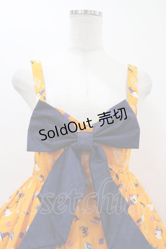 画像4: metamorphose / Sweet Spooky Night ベビードールジャンパースカート サイズ1(通常サイズ) オレンジ H-26-03-07-1014-ME-OP-NS-ZH (4)