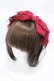 画像1: Snowdrop to Saint Maria（海外ロリータブランド） / リボンカチューシャ  レッド H-26-03-07-1003-LO-AC-NS-ZH (1)