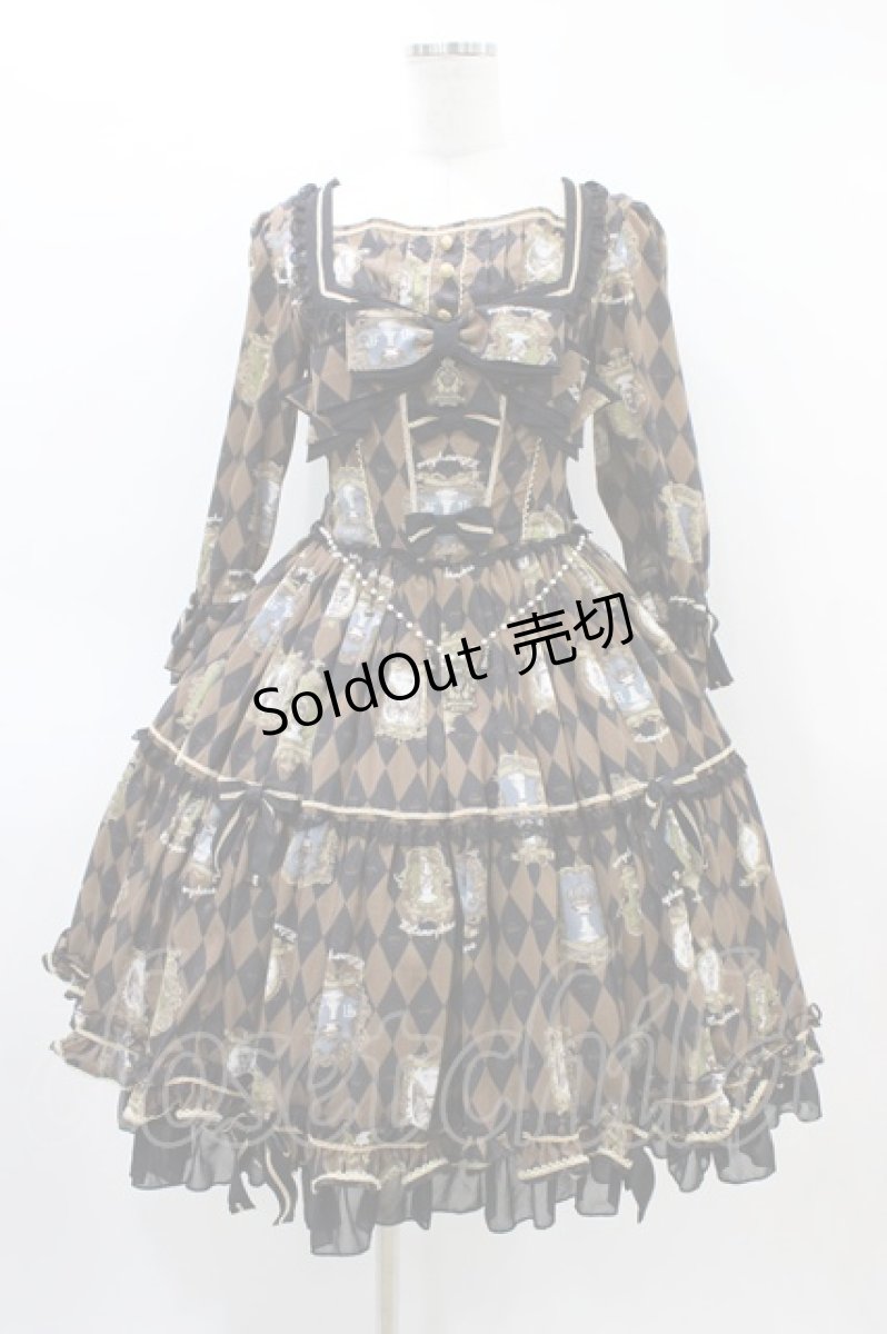 画像1: metamorphose / Chess collection 〜運命に導かれた駒の物語〜クイーンワンピース Free ブラウン H-26-03-07-1016-ME-OP-NS-ZH (1)