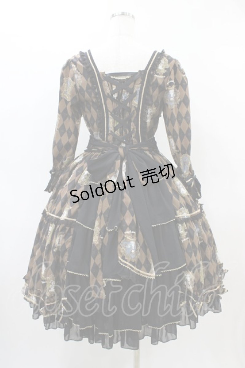 画像2: metamorphose / Chess collection 〜運命に導かれた駒の物語〜クイーンワンピース Free ブラウン H-26-03-07-1016-ME-OP-NS-ZH (2)