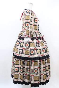 画像3: BABY,THE STARS SHINE BRIGHT / La Patisserie〜Mon peche mignon〜柄ワンピース Free ブラック H-26-03-07-1017-BA-OP-NS-ZH