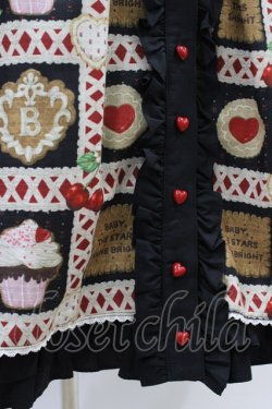 画像5: BABY,THE STARS SHINE BRIGHT / La Patisserie〜Mon peche mignon〜柄ワンピース Free ブラック H-26-03-07-1017-BA-OP-NS-ZH