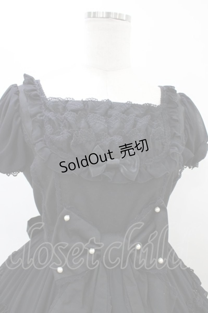 画像4: Angelic Pretty / ジョーゼットフリルシンフォニーワンピース Free ブラック H-26-03-07-1018-AP-OP-NS-ZH (4)