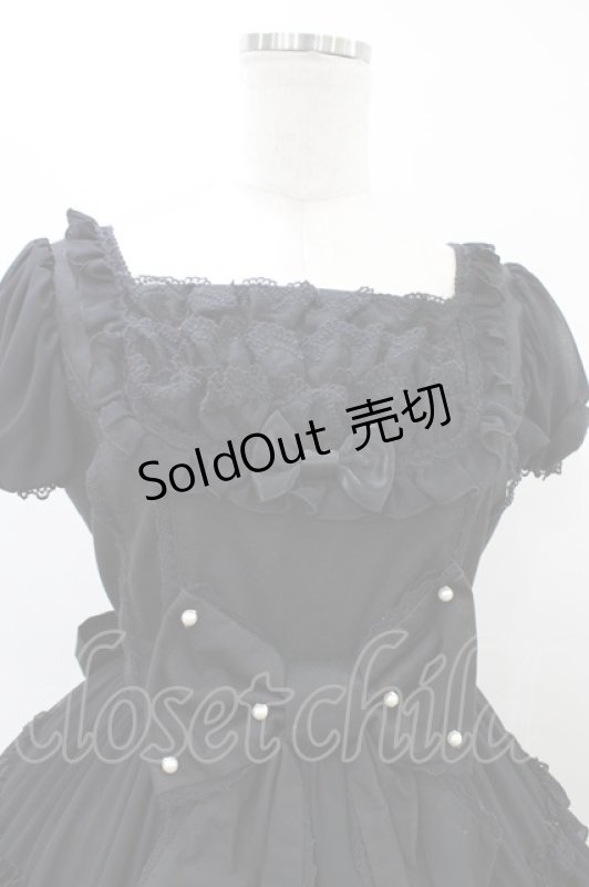 画像4: Angelic Pretty / ジョーゼットフリルシンフォニーワンピース Free ブラック H-26-03-07-1018-AP-OP-NS-ZH (4)