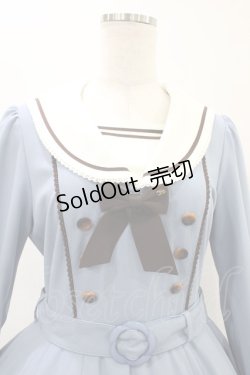 画像4: Innocent World / アビーワンピース M スモーキーブルー×ショコラ H-26-03-07-1019-IW-OP-NS-ZH