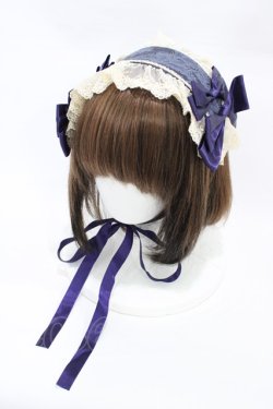 画像1: BABY,THE STARS SHINE BRIGHT / Giustinaヘッドドレス  ネイビー H-26-03-07-1004-BA-AC-NS-ZH