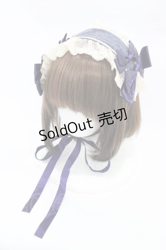 画像1: BABY,THE STARS SHINE BRIGHT / Giustinaヘッドドレス  ネイビー H-26-03-07-1004-BA-AC-NS-ZH (1)