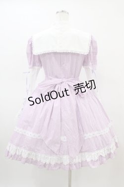 画像2: Angelic Pretty / ギンガム立ち襟ワンピース Free ラベンダー H-26-03-07-1020-AP-OP-NS-ZH