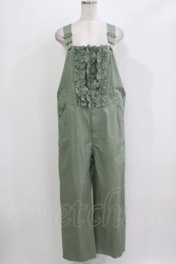 画像1: Jane Marple / ツイルタイプライターオーバーオール  ライトモスグリーン H-26-03-07-054-JM-PA-KB-ZH