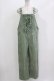 画像1: Jane Marple / ツイルタイプライターオーバーオール  ライトモスグリーン H-26-03-07-054-JM-PA-KB-ZH (1)