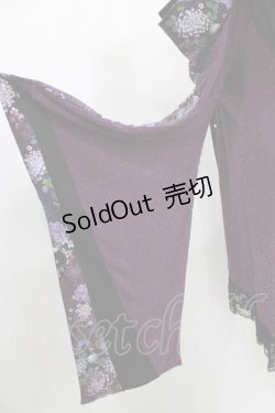 画像4: Qutie Frash / オフショル着物カーデ  黒×紫 H-26-03-07-057-QU-TO-KB-ZH