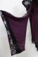 画像4: Qutie Frash / オフショル着物カーデ  黒×紫 H-26-03-07-057-QU-TO-KB-ZH (4)