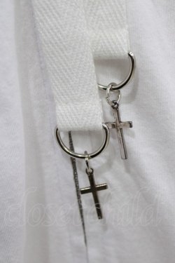 画像4: HANGRY&ANGRY / 猫耳オフショルパーカー  ホワイト×ピンクストライプ H-26-03-07-058-HN-TO-KB-ZH