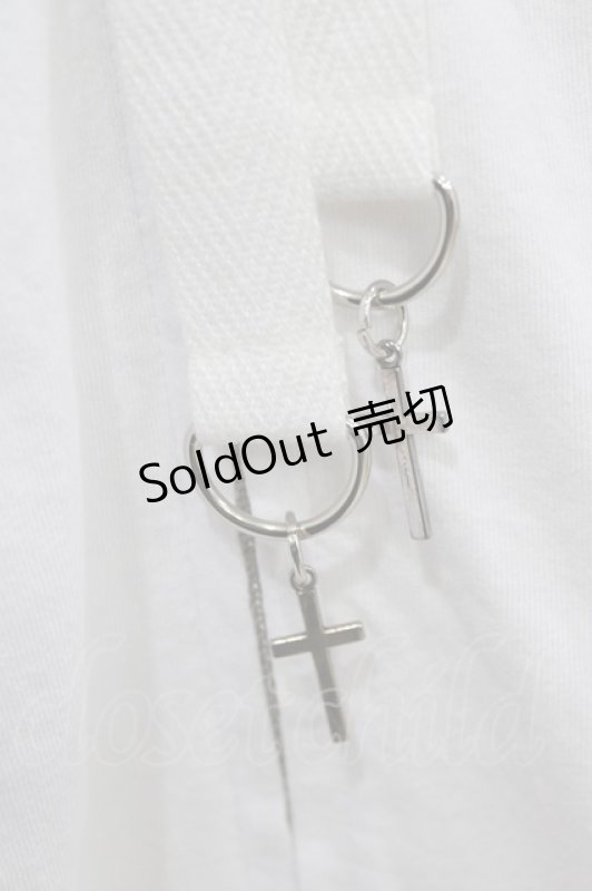 画像4: HANGRY&ANGRY / 猫耳オフショルパーカー  ホワイト×ピンクストライプ H-26-03-07-058-HN-TO-KB-ZH (4)