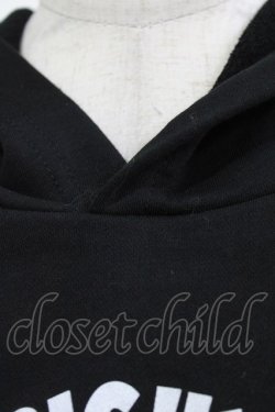 画像4: KRY CLOTHING / メッシュ切替ショート丈パーカー  黒 H-26-03-07-060-EL-TO-AK-ZH