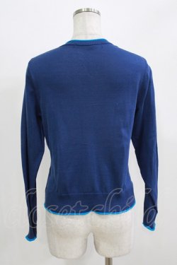 画像3: Jane Marple Dans Le Salon / カラーパイピングカーディガン  ネイビー H-26-03-07-065-JM-TO-KB-ZH