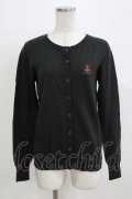 Jane Marple / リボンとAngelエンブレムのカーディガン  ダークグリーン H-26-03-07-066-JM-TO-KB-ZH