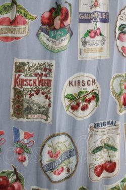 画像4: Jane Marple / Cherry labels wrinkle dress  ブルーグレイ H-26-03-07-006-JM-OP-KB-ZH