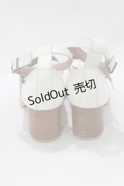 画像3: Jane Marple / トゥリボンのWストラップシューズ M オフホワイト H-26-03-07-080-JM-SH-KB-ZH