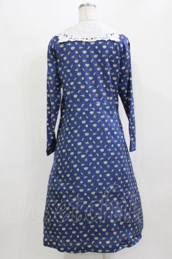 画像3: Jane Marple / Tumbling Diceのグースカラードレス  紺 H-26-03-07-008-JM-OP-KB-ZH