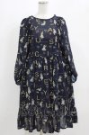 画像1: Jane Marple / The nursery Alice tunic dress  ネイビー H-26-03-07-009-JM-OP-KB-ZH (1)