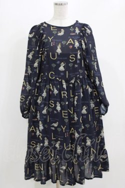 画像1: Jane Marple / The nursery Alice tunic dress  ネイビー H-26-03-07-009-JM-OP-KB-ZH