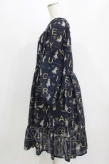 画像2: Jane Marple / The nursery Alice tunic dress  ネイビー H-26-03-07-009-JM-OP-KB-ZH (2)