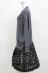 画像2: Jane Marple Dans Le Salon / Knit&Playing cards collaborationドレス M ミックスグレー×ブラック H-26-03-07-010-JM-OP-KB-ZH (2)
