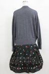 画像3: Jane Marple Dans Le Salon / Knit&Playing cards collaborationドレス M ミックスグレー×ブラック H-26-03-07-010-JM-OP-KB-ZH (3)